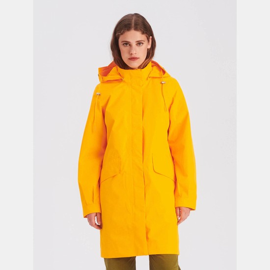 Aigle The Gore-tex Mid-length Coats Women Yellow ZA-16789